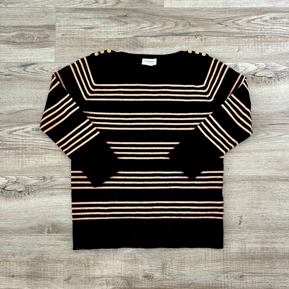 Navy and Pink stripe sweater - Picture 1 of 3